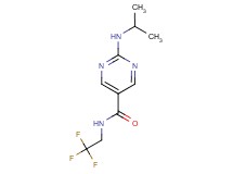 2-(isopropylamino)-N-(2,2,2-trifluoroethyl)pyrimidine-5-carboxamide