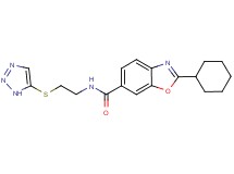 2-cyclohexyl-N-[2-(1H-1,2,3-triazol-5-ylthio)ethyl]-1,3-benzoxazole-6-carboxamide