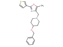 4-(benzyloxy)-1-{[5-methyl-2-(3-thienyl)-1,3-oxazol-4-yl]methyl}piperidine