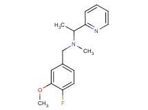 (4-fluoro-3-methoxybenzyl)methyl(1-pyridin-2-ylethyl)amine