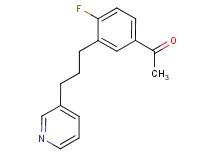 1-[4-fluoro-3-(3-pyridin-3-ylpropyl)phenyl]ethanone