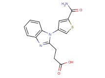 3-{1-[5-(aminocarbonyl)-3-thienyl]-1H-benzimidazol-2-yl}propanoic acid
