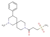 2-methyl-9-[3-(methylsulfonyl)propanoyl]-4-phenyl-2,9-diazaspiro[5.5]undecane