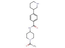 N-(1-acetylpiperidin-4-yl)-4-piperidin-3-ylbenzamide