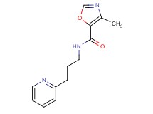 4-methyl-N-[3-(2-pyridinyl)propyl]-1,3-oxazole-5-carboxamide trifluoroacetate