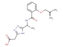 {5-[1-({2-[(2-methylprop-2-en-1-yl)oxy]benzoyl}amino)ethyl]-4H-1,2,4-triazol-3-yl}acetic acid