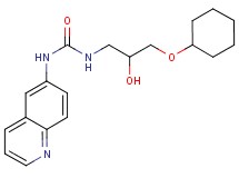 N-[3-(cyclohexyloxy)-2-hydroxypropyl]-N'-quinolin-6-ylurea