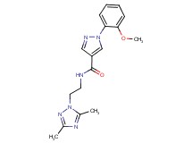 N-[2-(3,5-dimethyl-1H-1,2,4-triazol-1-yl)ethyl]-1-(2-methoxyphenyl)-1H-pyrazole-4-carboxamide