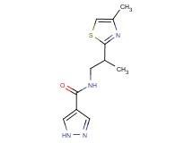 N-[2-(4-methyl-1,3-thiazol-2-yl)propyl]-1H-pyrazole-4-carboxamide
