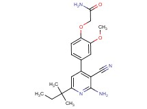 2-{4-[2-amino-3-cyano-6-(1,1-dimethylpropyl)pyridin-4-yl]-2-methoxyphenoxy}acetamide