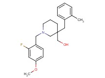 [1-(2-fluoro-4-methoxybenzyl)-3-(2-methylbenzyl)-3-piperidinyl]methanol