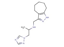 (1,4,5,6,7,8-hexahydrocyclohepta[c]pyrazol-3-ylmethyl)[1-methyl-2-(1H-1,2,4-triazol-1-yl)ethyl]amine