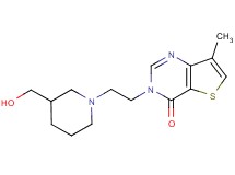 3-{2-[3-(hydroxymethyl)piperidin-1-yl]ethyl}-7-methylthieno[3,2-d]pyrimidin-4(3H)-one