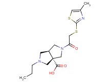 (3aS*,6aS*)-2-{[(4-methyl-1,3-thiazol-2-yl)thio]acetyl}-5-propylhexahydropyrrolo[3,4-c]pyrrole-3a(1H)-carboxylic acid