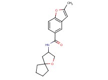 2-methyl-N-1-oxaspiro[4.4]non-3-yl-1-benzofuran-5-carboxamide