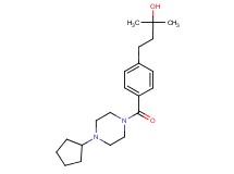 4-{4-[(4-cyclopentyl-1-piperazinyl)carbonyl]phenyl}-2-methyl-2-butanol