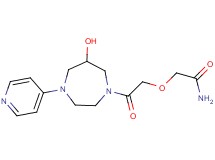 2-[2-(6-hydroxy-4-pyridin-4-yl-1,4-diazepan-1-yl)-2-oxoethoxy]acetamide