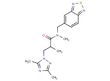 N-(2,1,3-benzothiadiazol-5-ylmethyl)-3-(3,5-dimethyl-1H-1,2,4-triazol-1-yl)-N,2-dimethylpropanamide