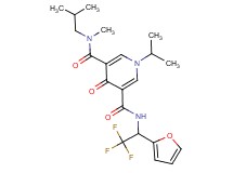 N-isobutyl-1-isopropyl-N-methyl-4-oxo-N'-[2,2,2-trifluoro-1-(2-furyl)ethyl]-1,4-dihydro-3,5-pyridinedicarboxamide