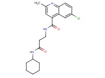 6-chloro-N-[3-(cyclohexylamino)-3-oxopropyl]-2-methylquinoline-4-carboxamide