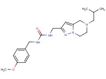 N-[(5-isobutyl-4,5,6,7-tetrahydropyrazolo[1,5-a]pyrazin-2-yl)methyl]-N'-(4-methoxybenzyl)urea