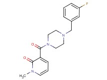 3-{[4-(3-fluorobenzyl)-1-piperazinyl]carbonyl}-1-methyl-2(1H)-pyridinone