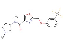 N-methyl-N-(1-methyl-3-pyrrolidinyl)-2-{[3-(trifluoromethyl)phenoxy]methyl}-1,3-oxazole-4-carboxamide