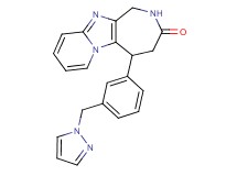 5-[3-(1H-pyrazol-1-ylmethyl)phenyl]-1,2,4,5-tetrahydro-3H-pyrido[1',2':1,2]imidazo[4,5-c]azepin-3-one