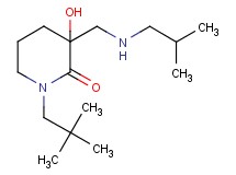 1-(2,2-dimethylpropyl)-3-hydroxy-3-[(isobutylamino)methyl]-2-piperidinone