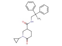 1-cyclopropyl-N-(2,2-diphenylpropyl)-6-oxo-3-piperidinecarboxamide