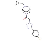 (1R*,5R*)-6-(cyclopropylmethyl)-3-{[5-(4-fluorophenyl)-2H-tetrazol-2-yl]acetyl}-3,6-diazabicyclo[3.2.2]nonane