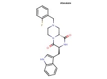 (3S,9aR)-8-(2-fluorobenzyl)-3-(1H-indol-3-ylmethyl)tetrahydro-2H-pyrazino[1,2-a]pyrazine-1,4(3H,6H)-dione