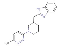 2-{[1-(6-methyl-3-pyridazinyl)-3-piperidinyl]methyl}-1H-benzimidazole