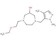 1-[(1,4-dimethyl-1H-pyrazol-5-yl)methyl]-4-(2-ethoxyethyl)-1,4-diazepan-6-ol