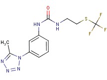 N-[3-(5-methyl-1H-tetrazol-1-yl)phenyl]-N'-{2-[(trifluoromethyl)thio]ethyl}urea