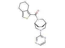 (1S*,5R*)-3-(2-pyrazinyl)-6-(4,5,6,7-tetrahydro-2-benzothien-1-ylcarbonyl)-3,6-diazabicyclo[3.2.2]nonane