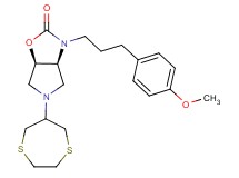 (3aS*,6aR*)-5-(1,4-dithiepan-6-yl)-3-[3-(4-methoxyphenyl)propyl]hexahydro-2H-pyrrolo[3,4-d][1,3]oxazol-2-one