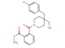 methyl 2-{[4-(4-chlorobenzyl)-4-(hydroxymethyl)-1-piperidinyl]carbonyl}benzoate