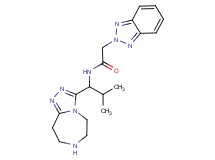 2-(2H-1,2,3-benzotriazol-2-yl)-N-[2-methyl-1-(6,7,8,9-tetrahydro-5H-[1,2,4]triazolo[4,3-d][1,4]diazepin-3-yl)propyl]acetamide