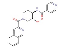 N-[(3R*,4R*)-3-hydroxy-1-(isoquinolin-3-ylcarbonyl)piperidin-4-yl]isonicotinamide