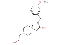 8-(2-hydroxyethyl)-2-(3-methoxybenzyl)-2,8-diazaspiro[4.5]decan-3-one