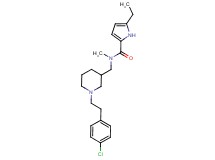 N-({1-[2-(4-chlorophenyl)ethyl]piperidin-3-yl}methyl)-5-ethyl-N-methyl-1H-pyrrole-2-carboxamide