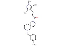 7-(3-methylbenzyl)-2-[3-(1,3,5-trimethyl-1H-pyrazol-4-yl)propanoyl]-2,7-diazaspiro[4.5]decane