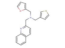 (2-furylmethyl)(quinolin-2-ylmethyl)(3-thienylmethyl)amine