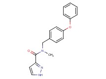 N-methyl-N-(4-phenoxybenzyl)-1H-pyrazole-3-carboxamide