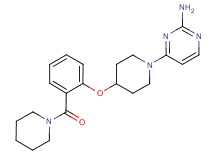 4-{4-[2-(piperidin-1-ylcarbonyl)phenoxy]piperidin-1-yl}pyrimidin-2-amine