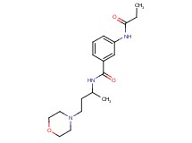 N-(1-methyl-3-morpholin-4-ylpropyl)-3-(propionylamino)benzamide