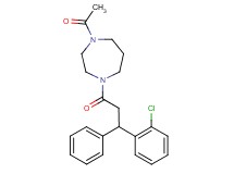 1-acetyl-4-[3-(2-chlorophenyl)-3-phenylpropanoyl]-1,4-diazepane