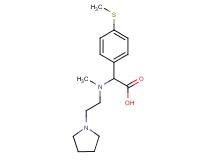 [methyl(2-pyrrolidin-1-ylethyl)amino][4-(methylthio)phenyl]acetic acid