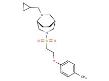 (1R*,5R*)-6-(cyclopropylmethyl)-3-{[2-(4-methylphenoxy)ethyl]sulfonyl}-3,6-diazabicyclo[3.2.2]nonane